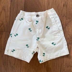 Chaps Khaki Shorts with Palm Trees (18 Months)